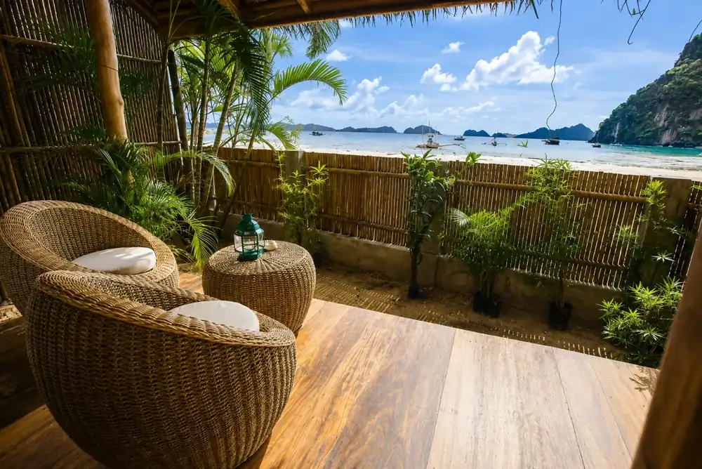 Beach directly in front of the property